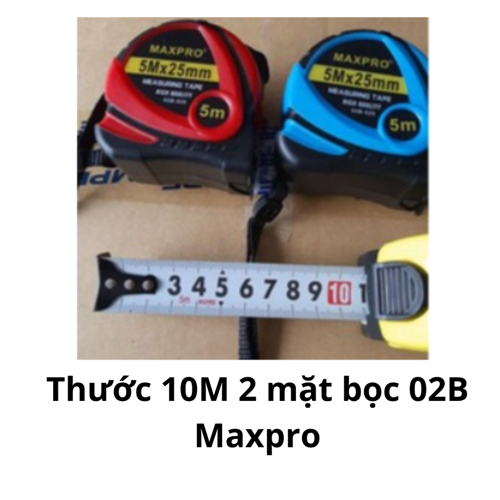 Thước 10M 2 mặt bọc 02B Maxpro