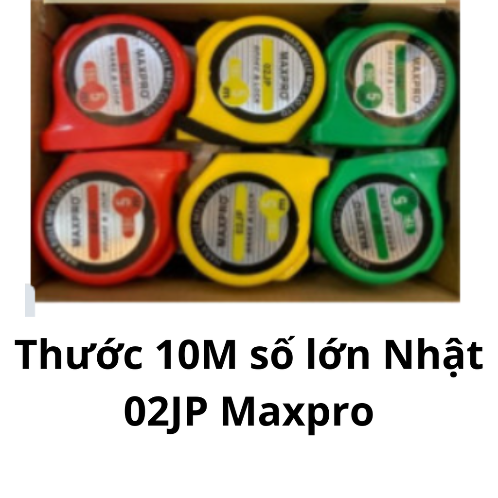 Thước 10M số lớn Nhật 02JP Maxpro