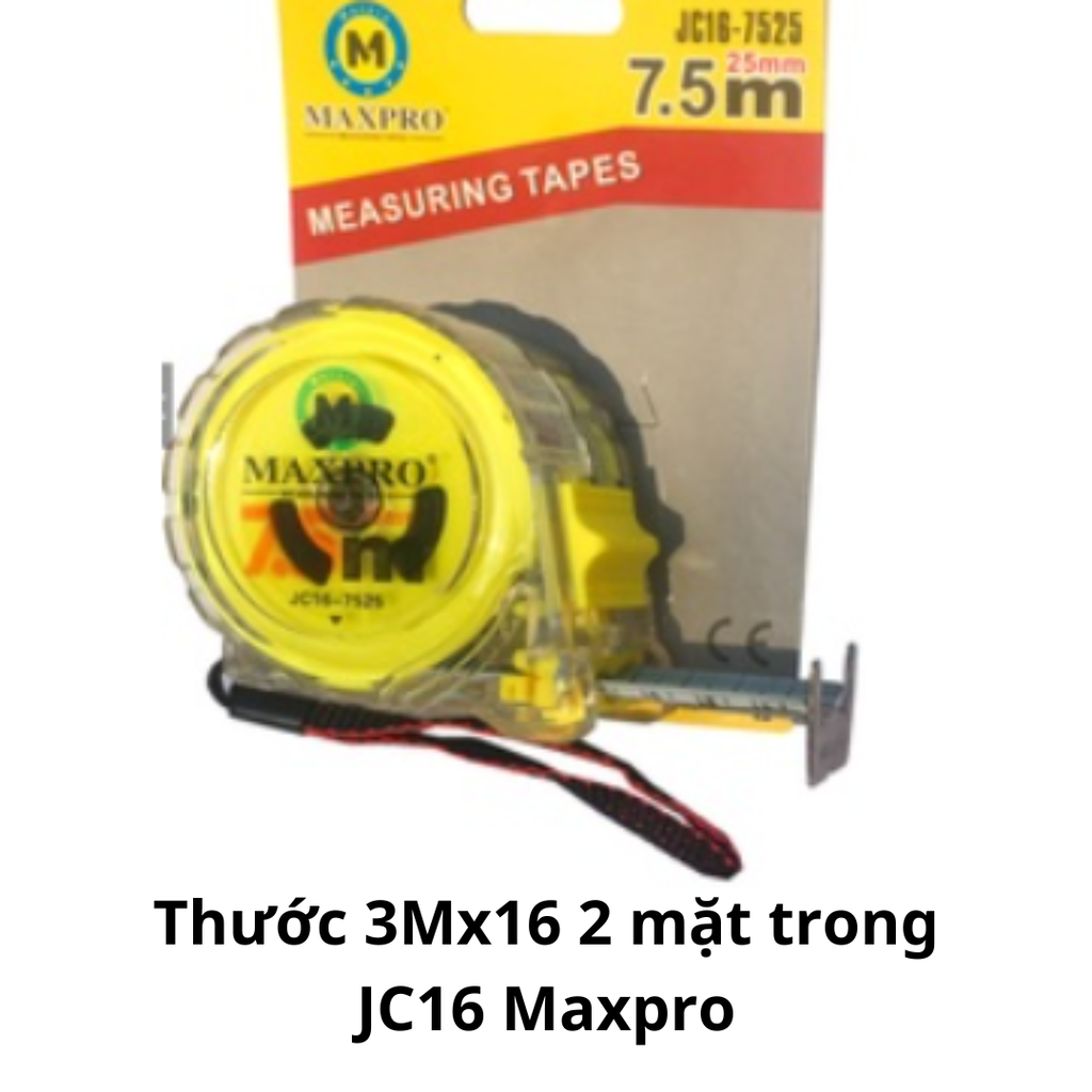 Thước 3Mx16 2 mặt trong JC16 Maxpro