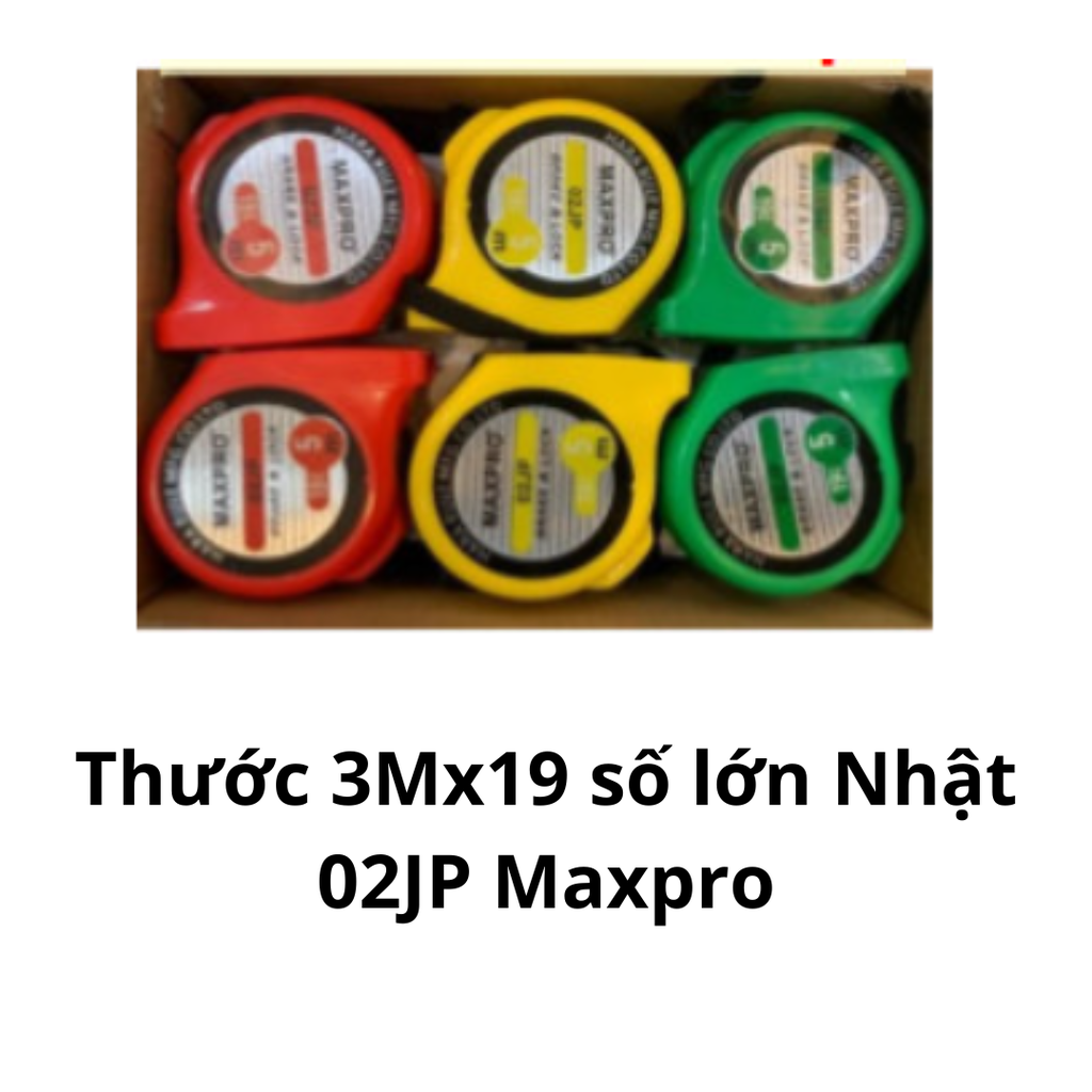 Thước 3Mx19 số lớn Nhật 02JP Maxpro