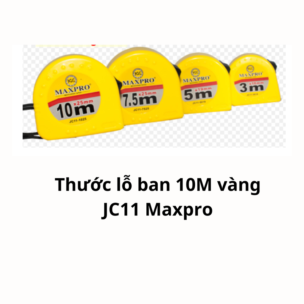 Thước lỗ ban 10M vàng JC11 Maxpro