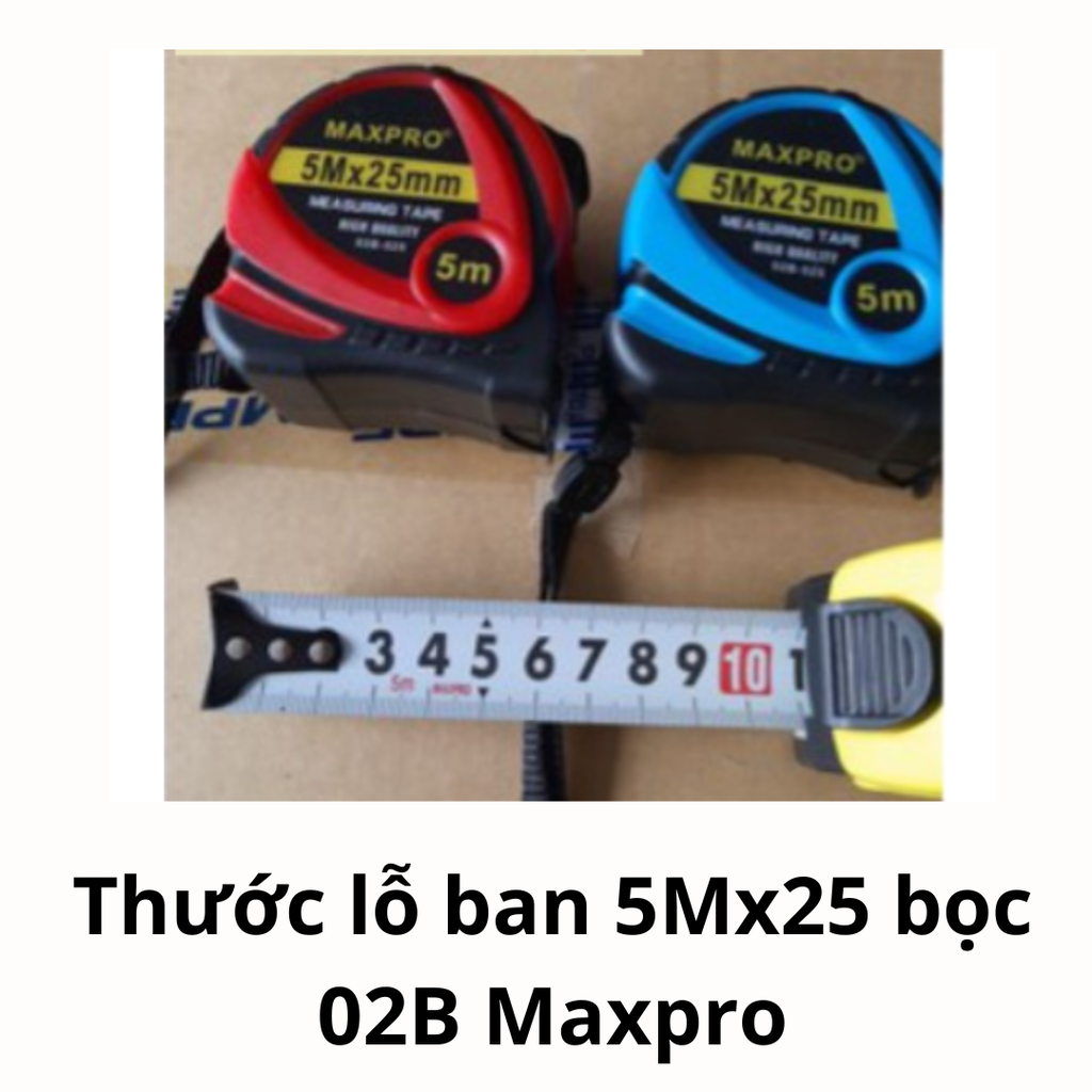 Thước lỗ ban 5Mx19 số lớn bọc 02B Maxpro