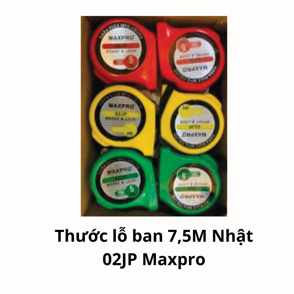 Thước lỗ ban 7,5M Nhật 02JP Maxpro