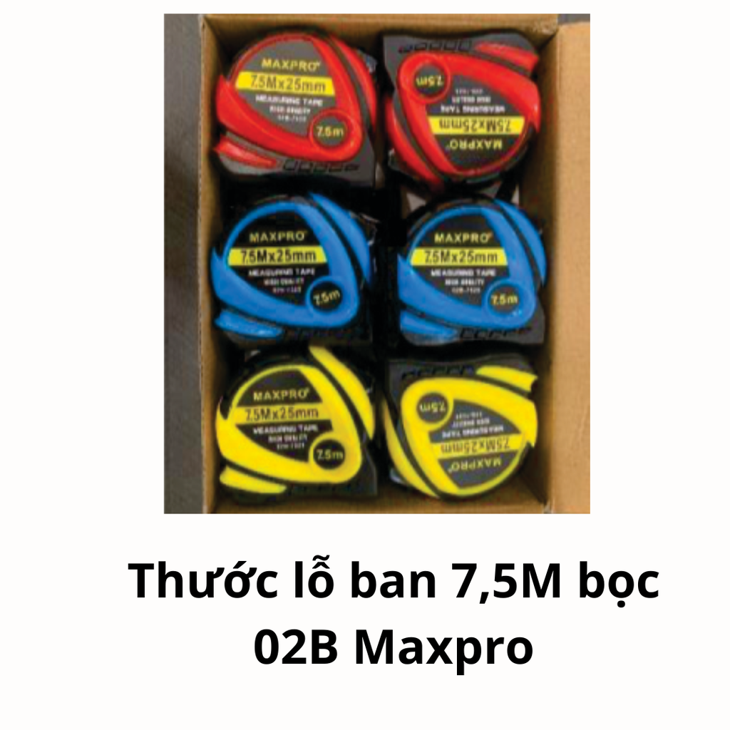 Thước lỗ ban 7,5M bọc 02B Maxpro