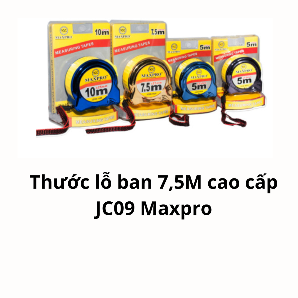 Thước lỗ ban 7,5M cao cấp JC09 Maxpro