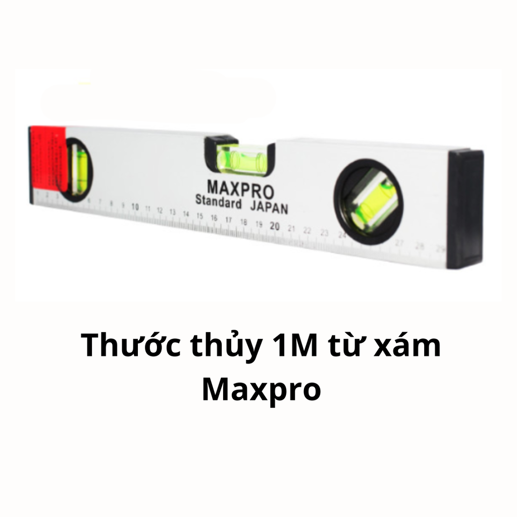 Thước thủy 1M từ xám Maxpro