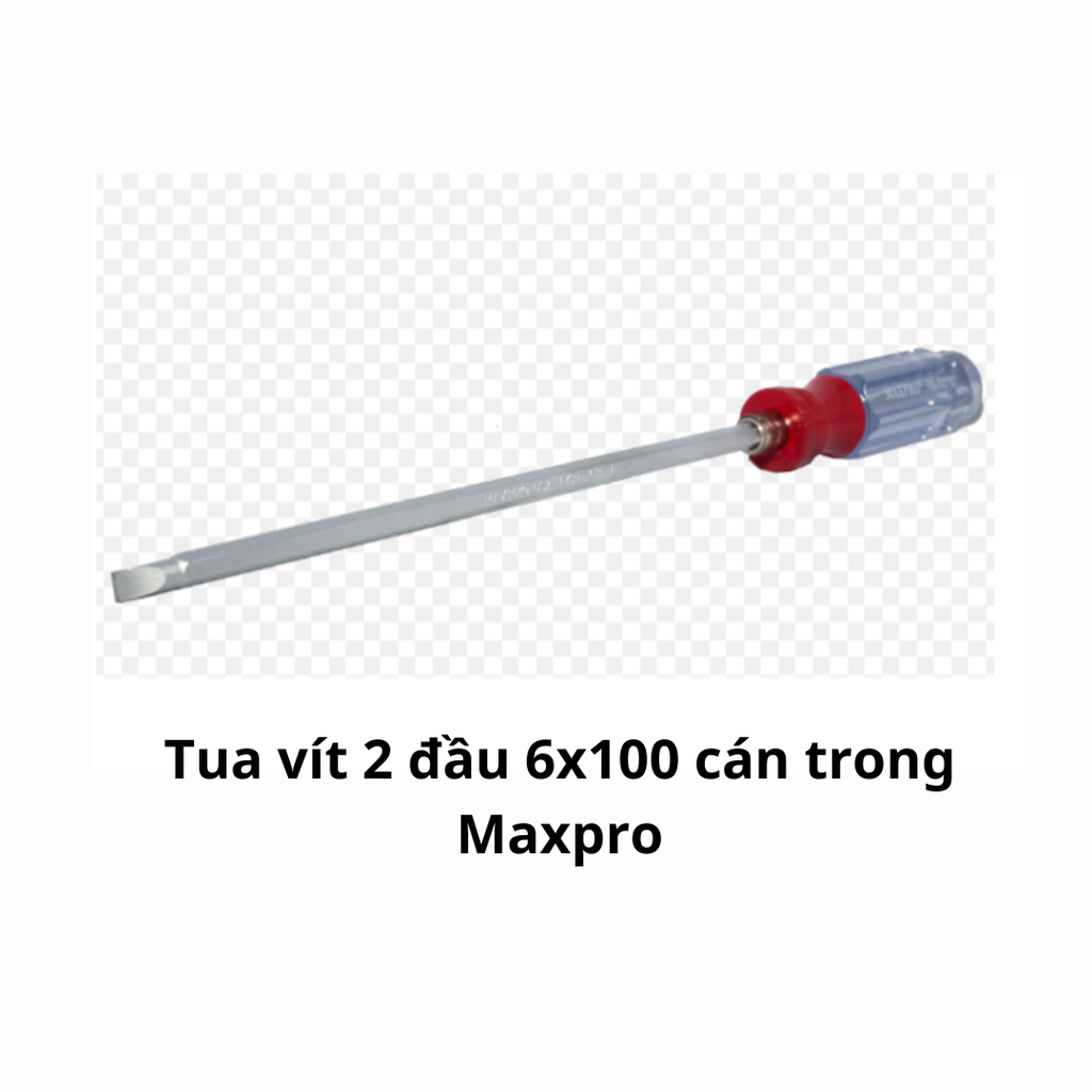 Tua vít 2 đầu 6x100 cán trong Maxpro