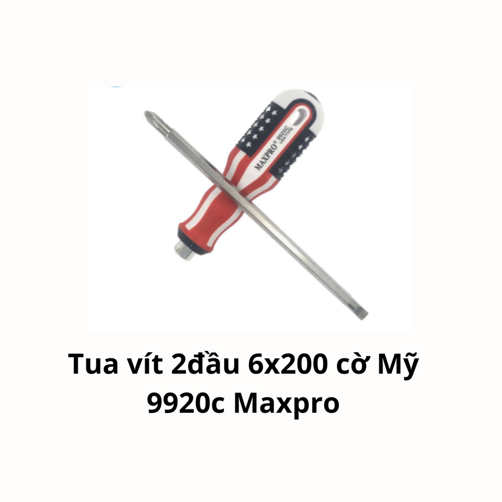 Tua vít 2đầu 6x200 cờ Mỹ 9920c Maxpro