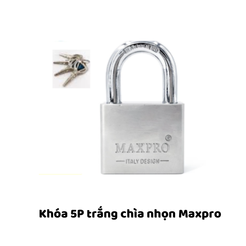 Khóa 5P trắng chìa nhọn Maxpro