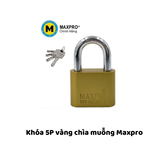 Khóa 5P vàng chìa muỗng Maxpro