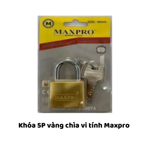 Khóa 5P vàng chìa vi tính Maxpro