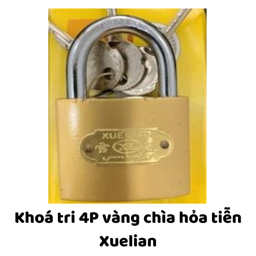 Khoá tri 4P vàng chìa hỏa tiễn Xuelian