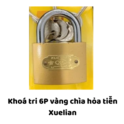 Khoá tri 6P vàng chìa hỏa tiễn Xuelian