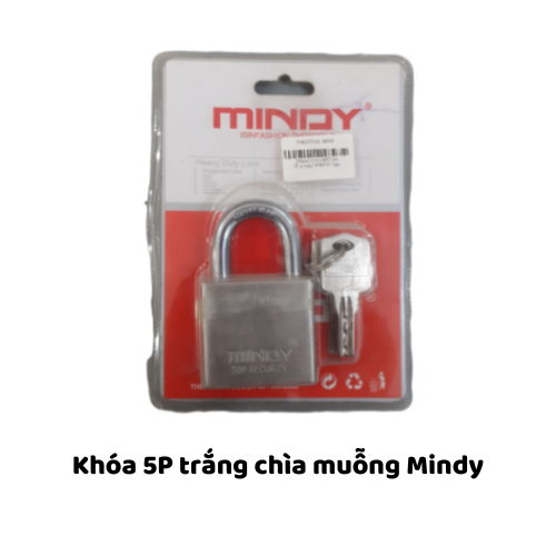 Khóa 5P trắng chìa muỗng Mindy