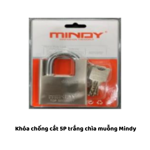 Khóa chống cắt 5P trắng chìa muỗng  Mindy