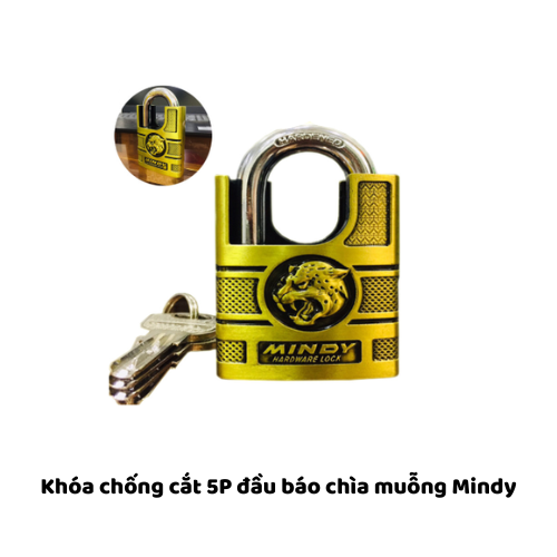 Khóa chống cắt 5P đầu báo chìa muỗng Mindy