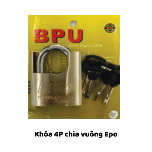 Khóa 4P chìa vuông Epo