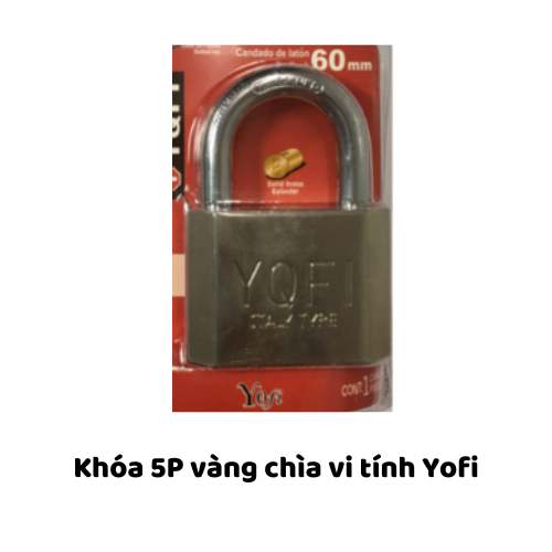 Khóa 5P vàng chìa vi tính Yofi