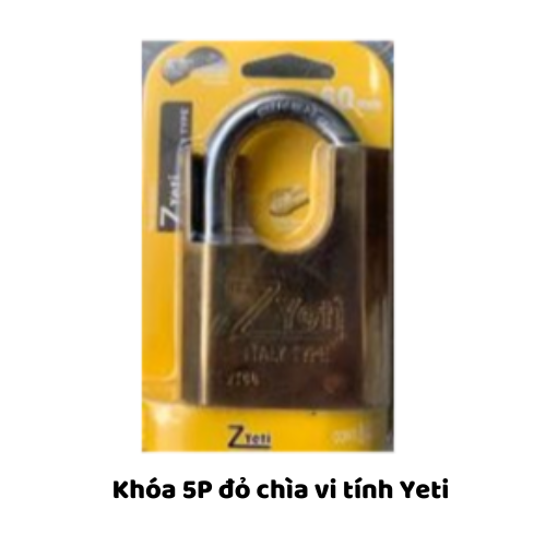 Khóa 5P đỏ chìa vi tính Yeti