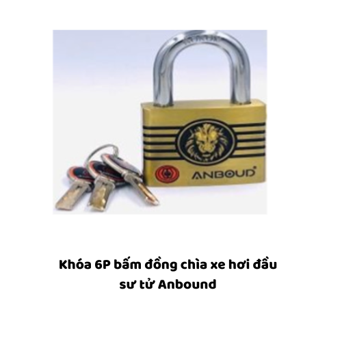 Khóa 6P bấm đồng chìa xe hơi đầu sư tử Anbound