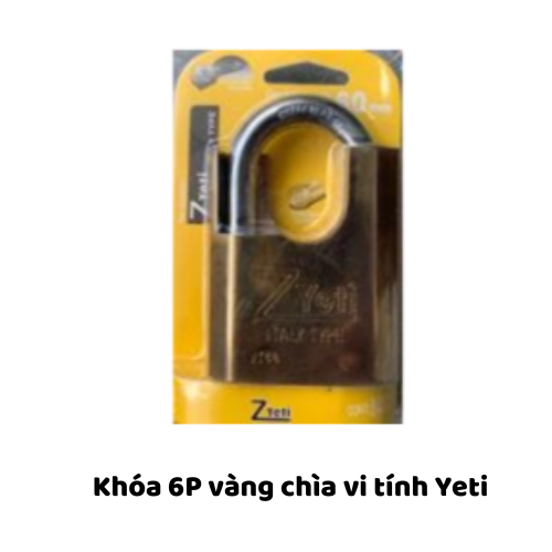 Khóa 6P vàng chìa vi tính Yeti