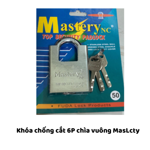 Khóa chống cắt 6P chìa vuông MasLcty