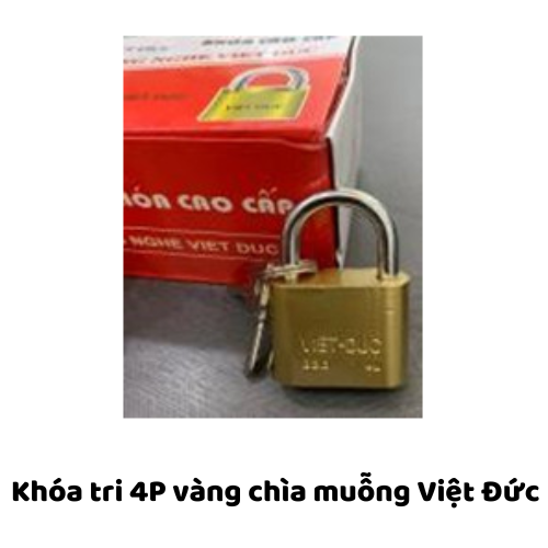 Khóa tri 4P vàng chìa muỗng Việt Đức