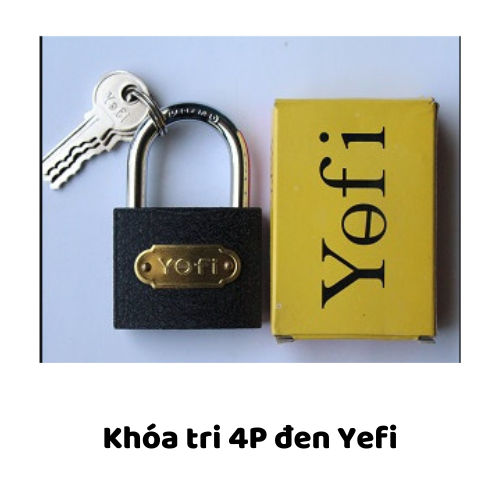 Khóa tri 4P đen Yefi