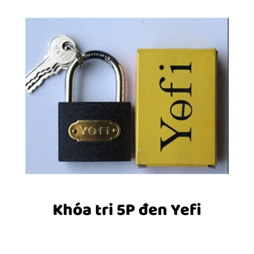 Khóa tri 5P đen Yefi