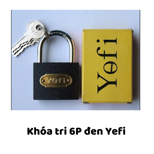 Khóa tri 6P đen Yefi