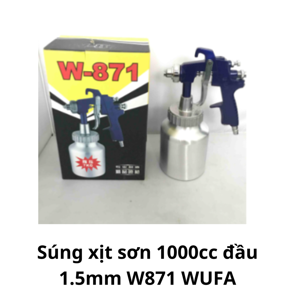 Súng xịt sơn 1000cc đầu 1.5mm W871  WUFA