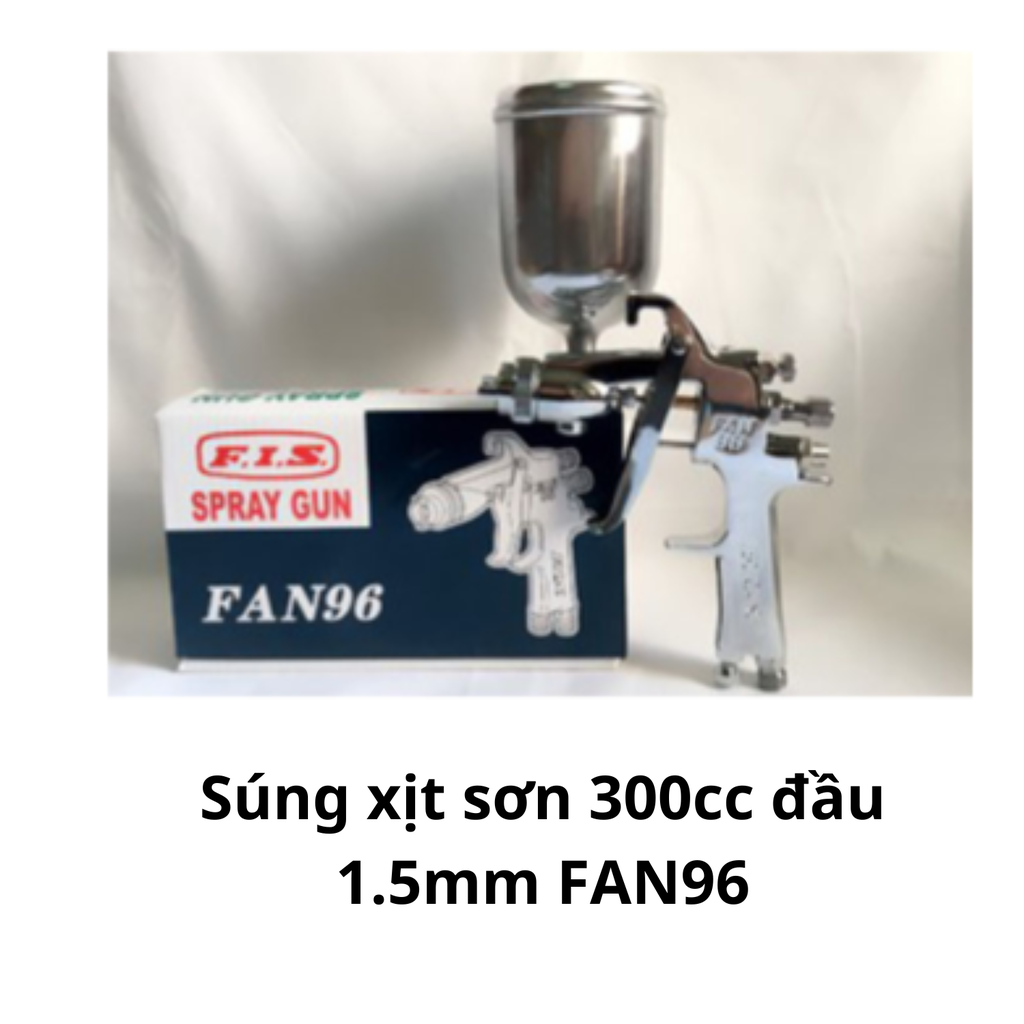 Súng xịt sơn 300cc đầu 1.5mm FAN96