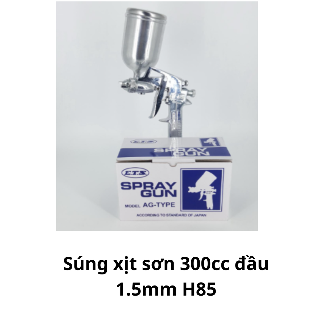 Súng xịt sơn 300cc đầu 1.5mm H85