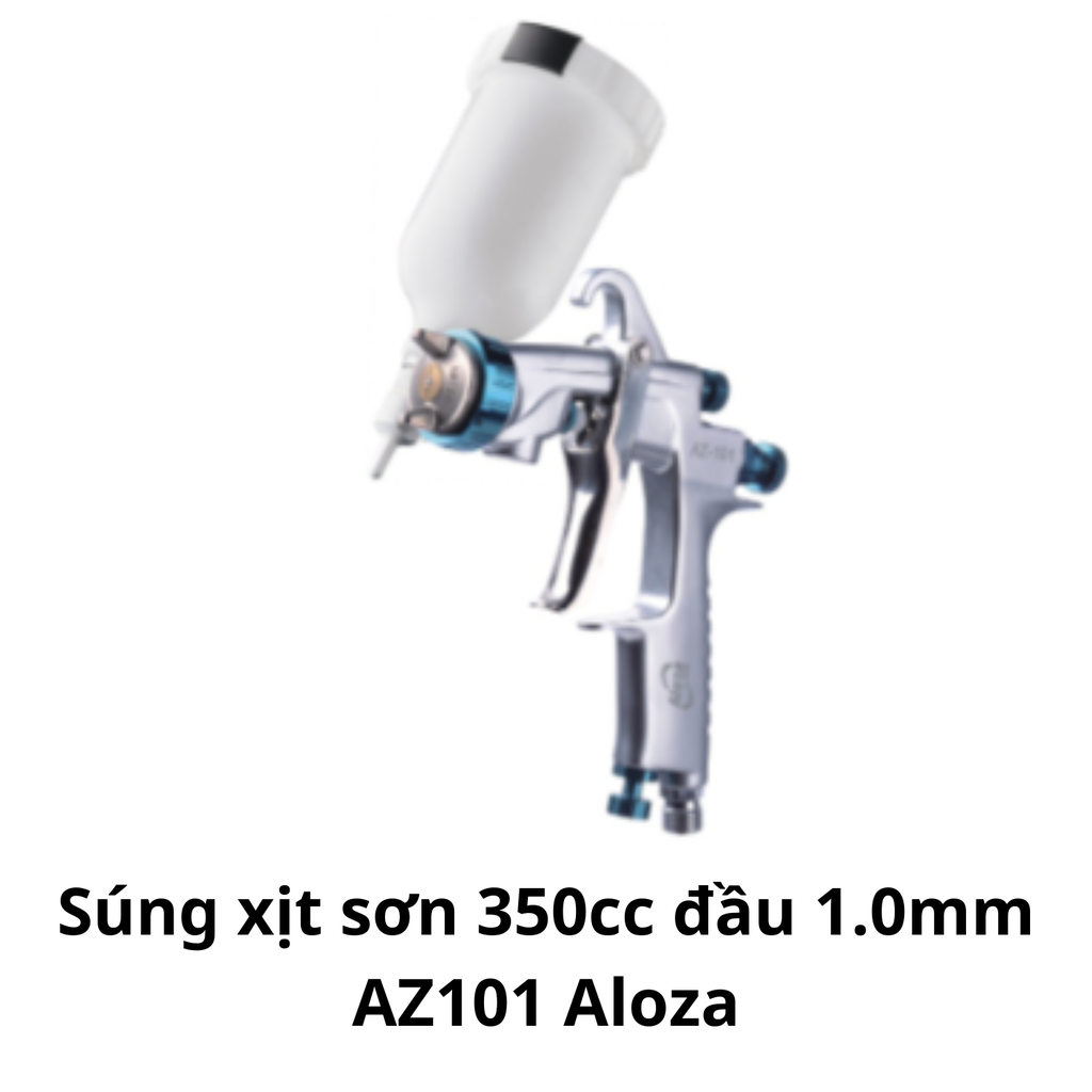 Súng xịt sơn 350cc đầu 1.0mm AZ101 Aloza