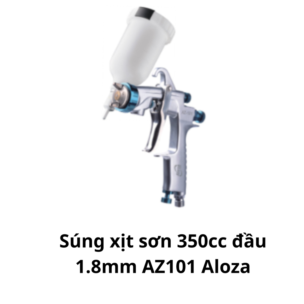 Súng xịt sơn 350cc đầu 1.8mm AZ101 Aloza