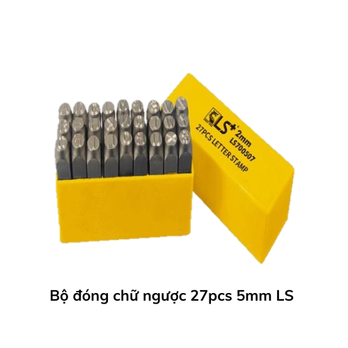 Bộ đóng chữ ngược 27pcs 5mm LS