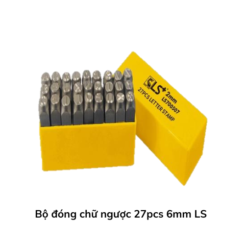 Bộ đóng chữ ngược 27pcs 6mm LS