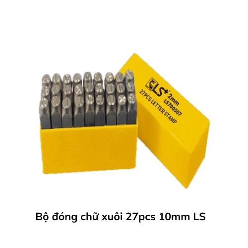 Bộ đóng chữ xuôi 27pcs 10mm LS