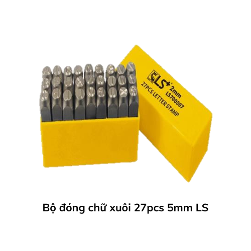 Bộ đóng chữ xuôi 27pcs 5mm LS