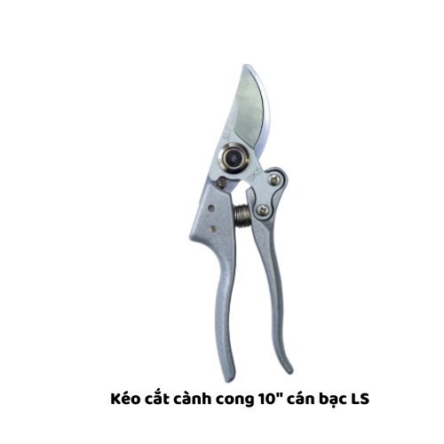 Kéo cắt cành cong 10" cán bạc LS