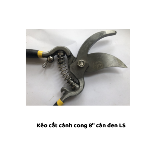 Kéo cắt cành cong 8" cán đen LS