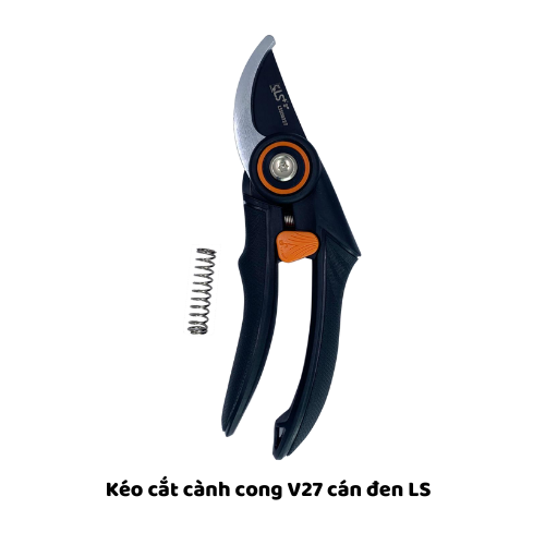 Kéo cắt cành cong V27 cán đen LS