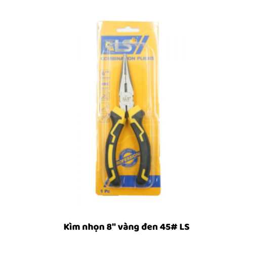 Kìm nhọn 8" vàng đen 45# LS