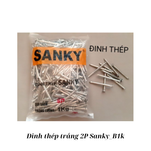 Đinh thép trắng 2P Sanky_B1k