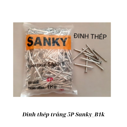 Đinh thép trắng 5P Sanky_B1k