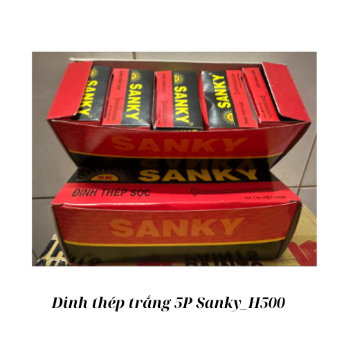 Đinh thép trắng 5P Sanky_H500