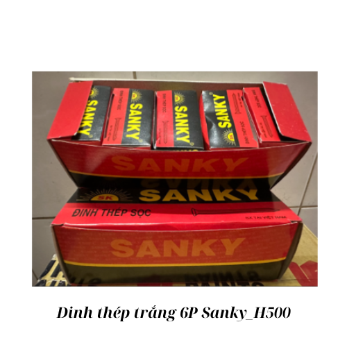 Đinh thép trắng 6P Sanky_H500