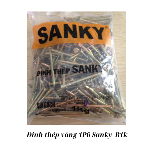 Đinh thép vàng 1P6 Sanky_B1k