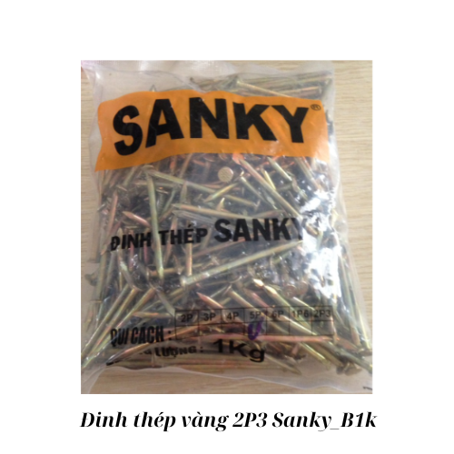 Đinh thép vàng 2P3 Sanky_B1k