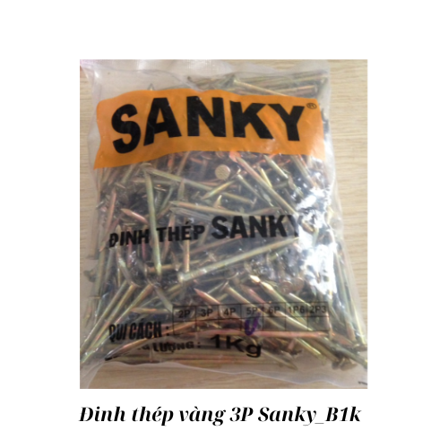 Đinh thép vàng 3P Sanky_B1k